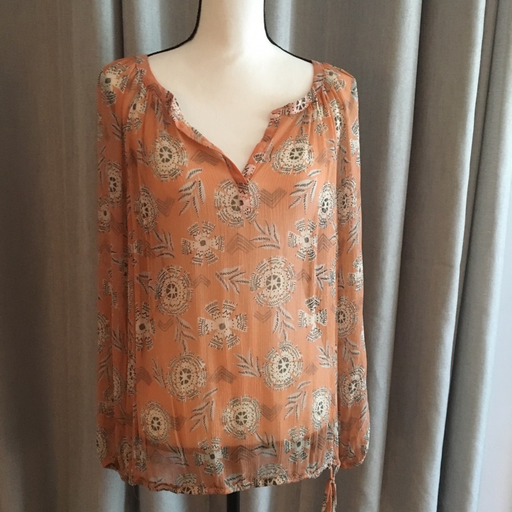 Lucky brand soft orange top